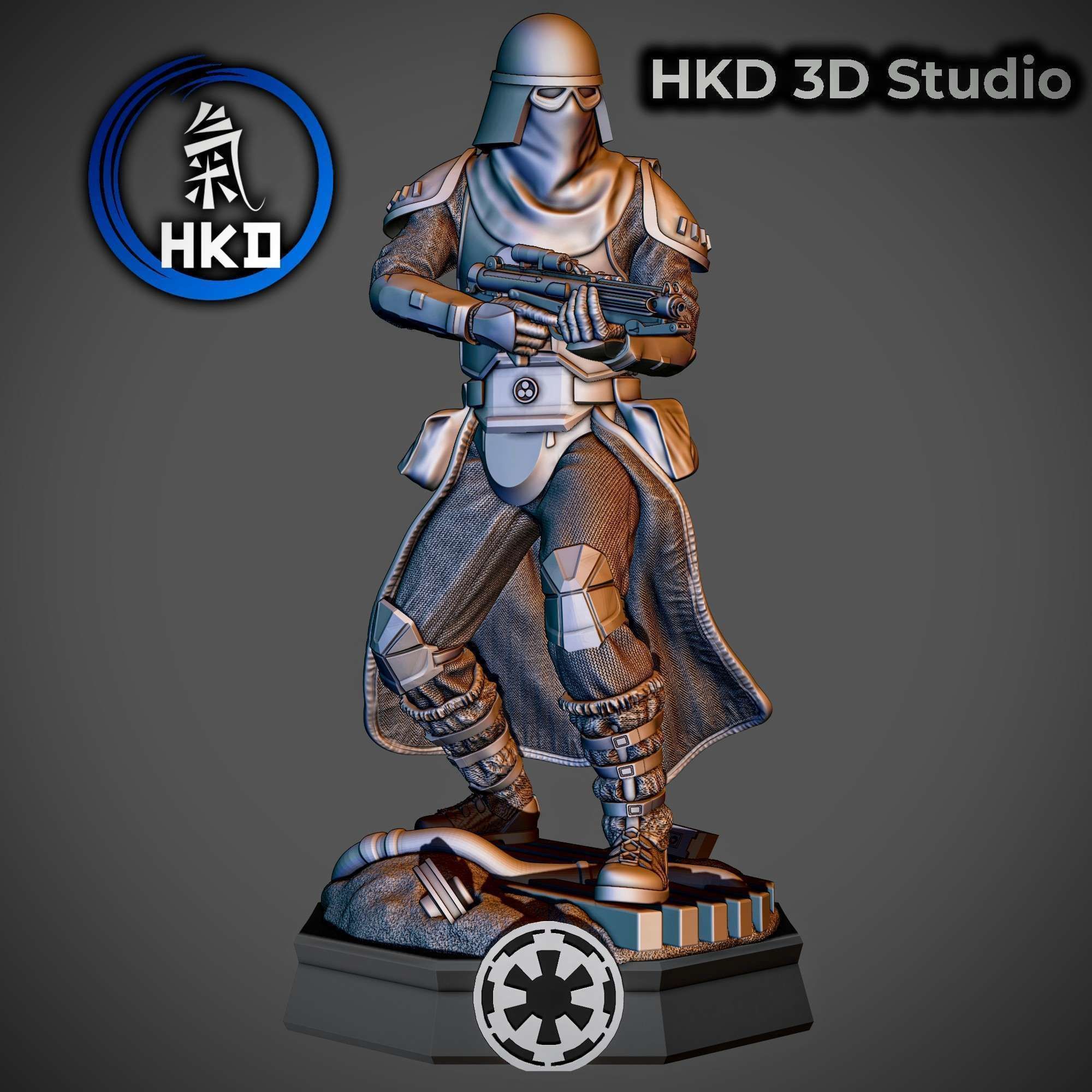 Star wars SnowTrooper Fanart  3D print model_1