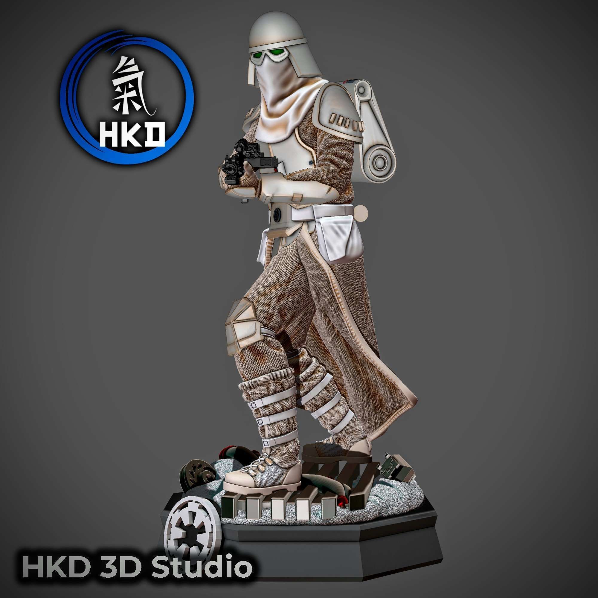 Star wars SnowTrooper Fanart  3D print model_3