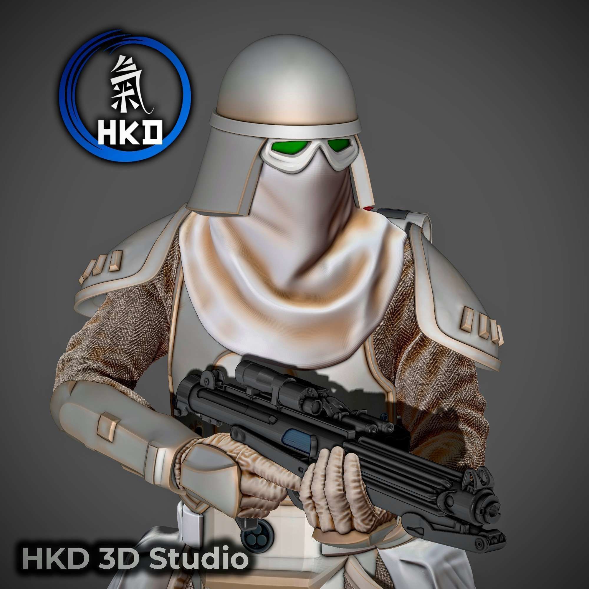 Star wars SnowTrooper Fanart  3D print model_9