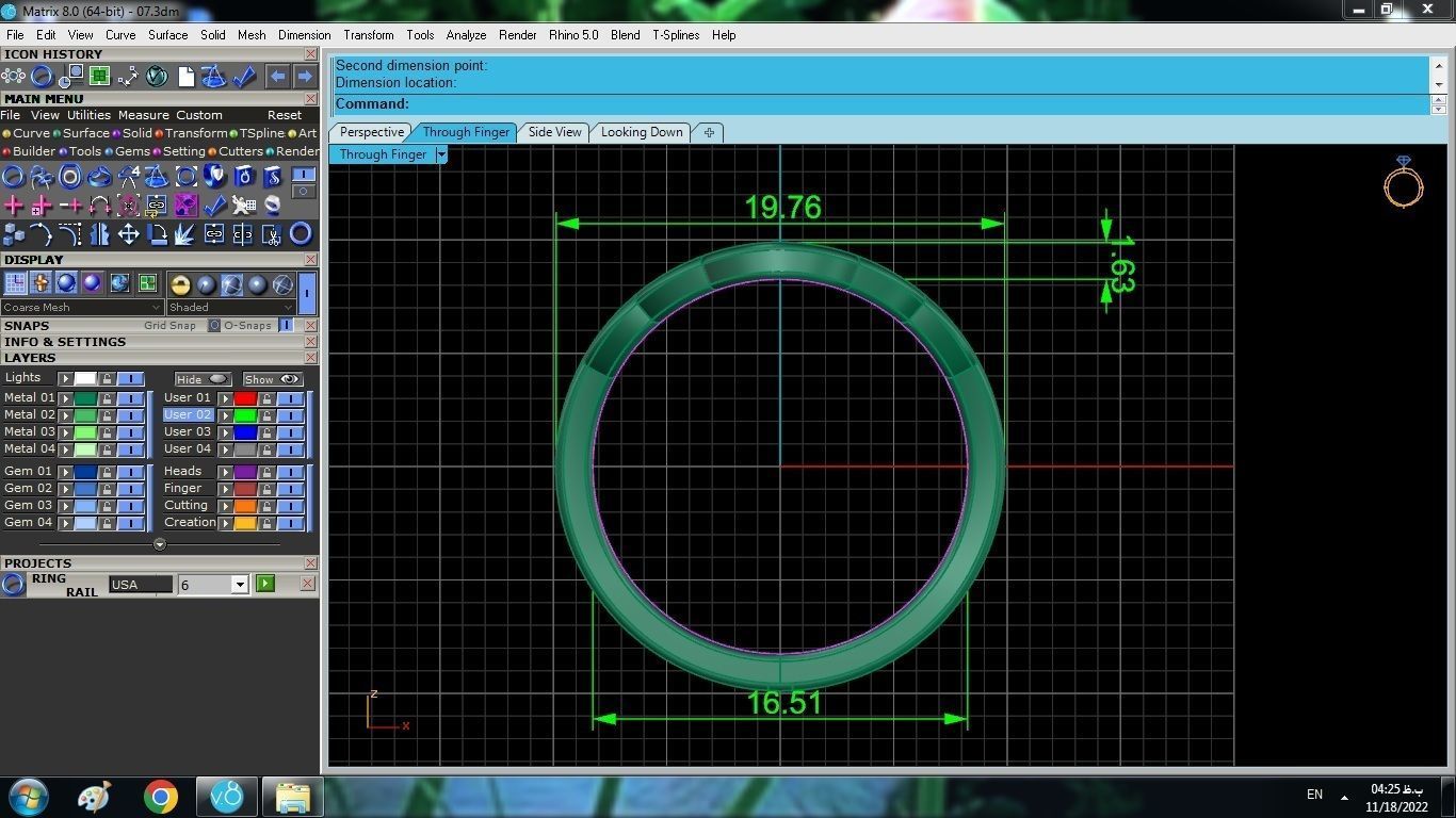 Geometric Ring 3D print model_4