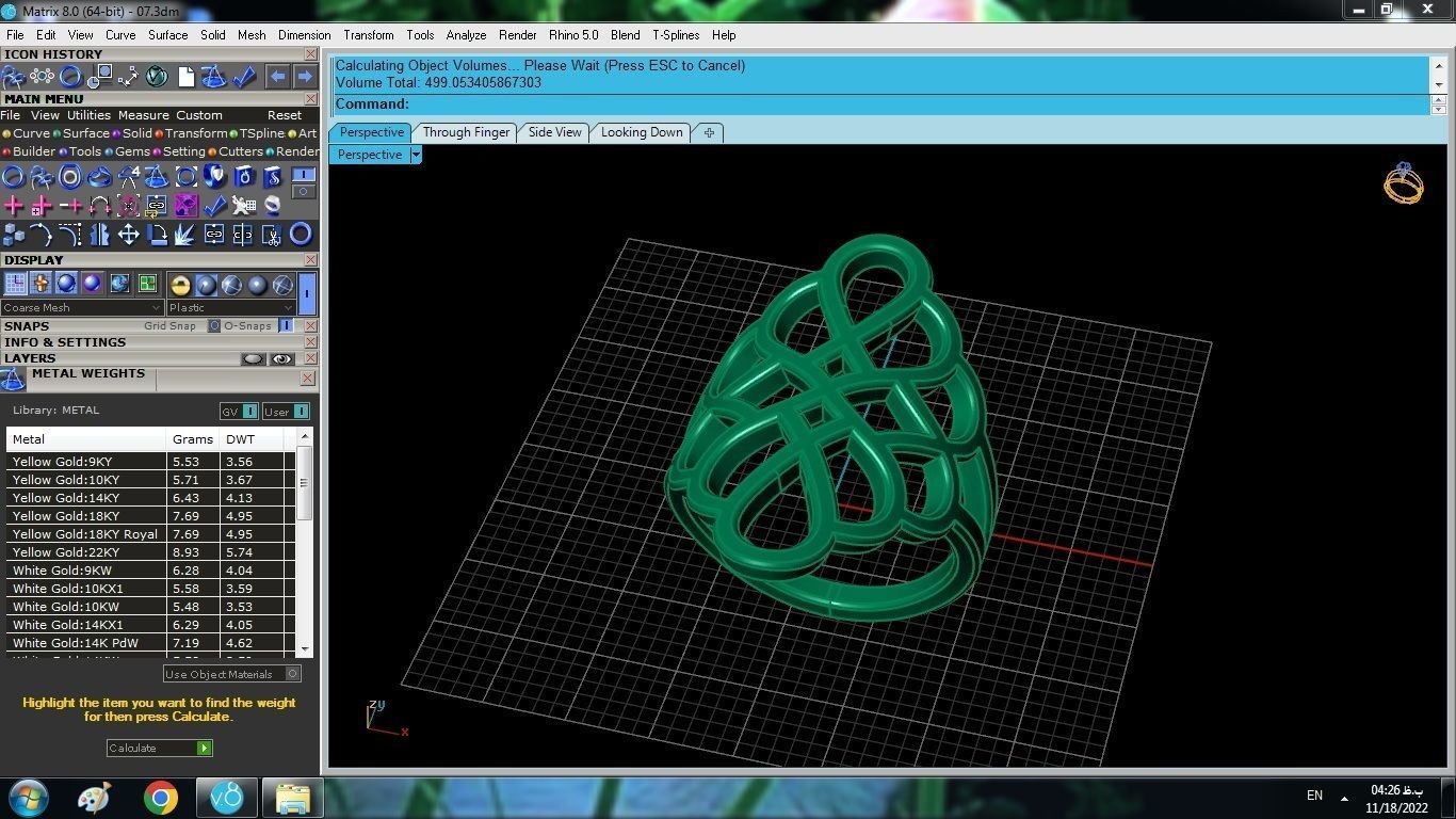 Geometric Ring 3D print model_9