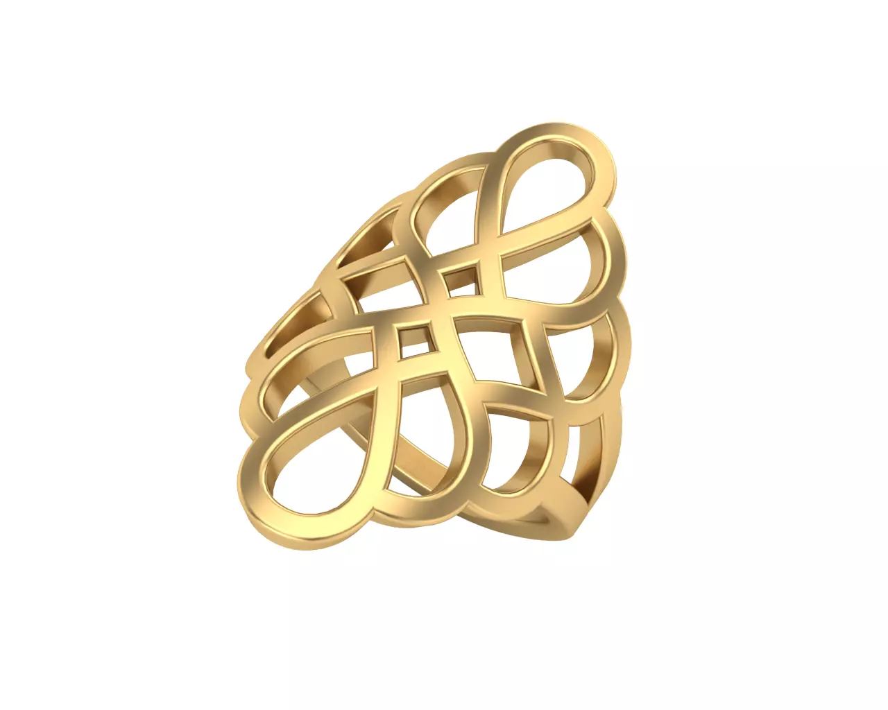 Geometric Ring 3D print model_0
