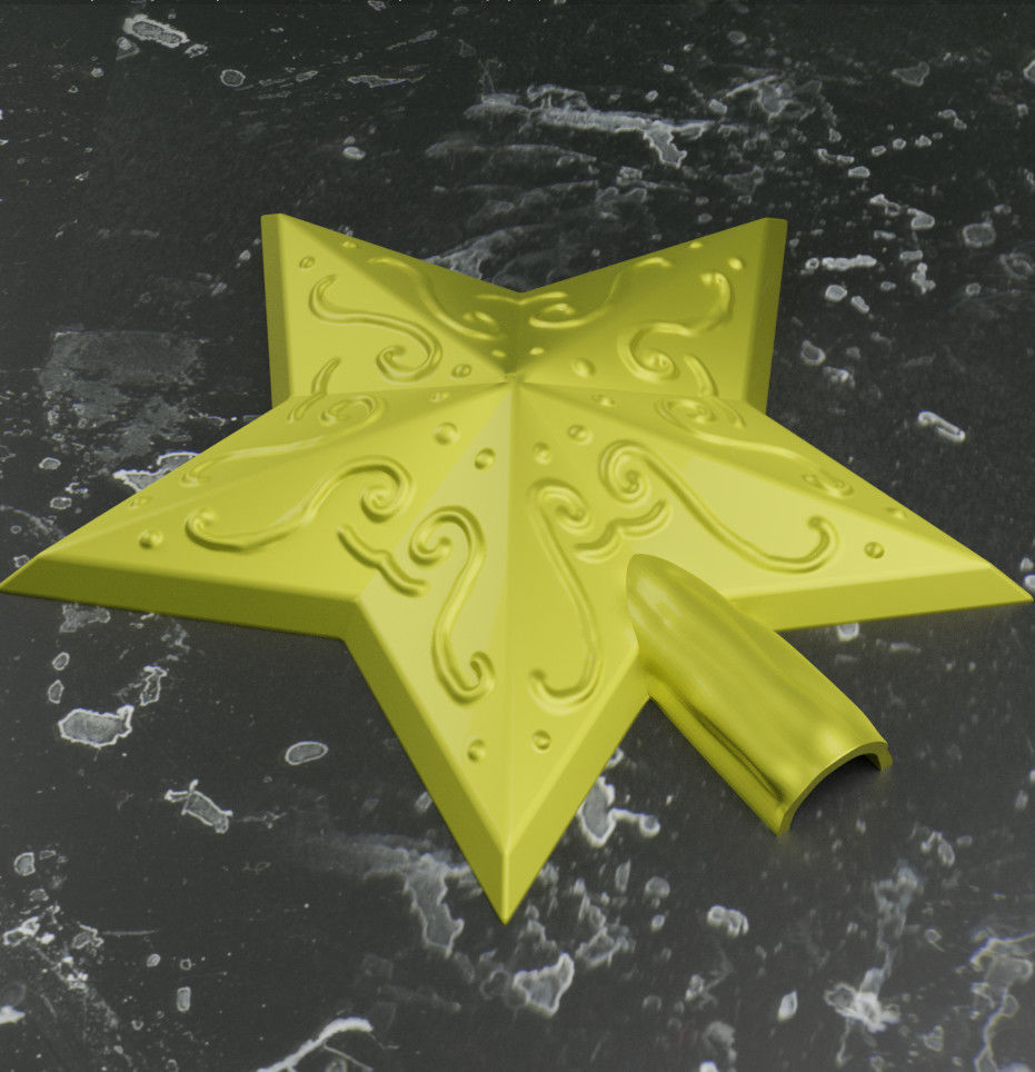 Christmas Tree Star Topper 3D print model_4