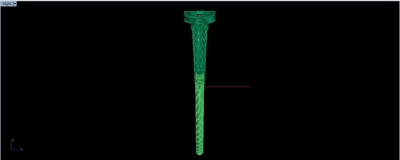 Bracelet 2 gold bangle with interlocking design 3D print model_4