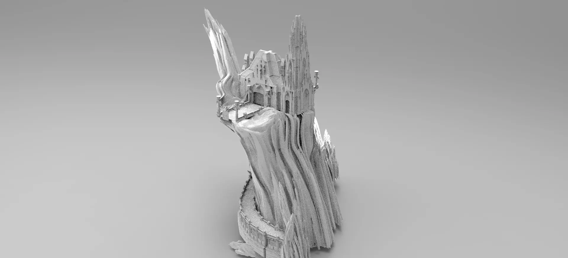 Lizardmen Kitbashing Lizard Man Mining colony Mountain Kitbash 3D model | CGTrader
