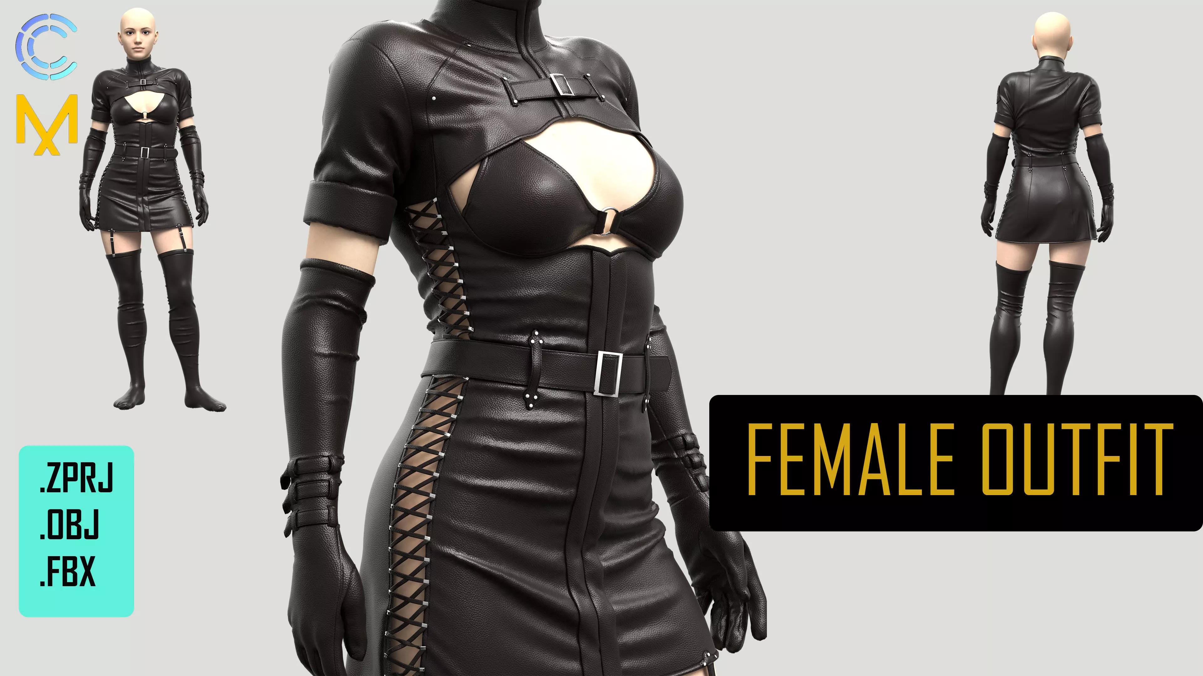 FAMALE OUTFIT 3D model