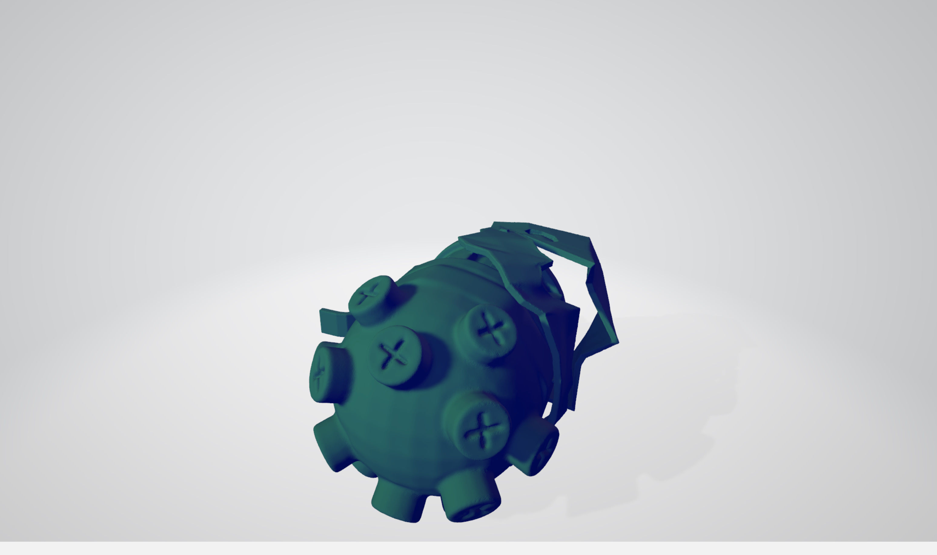 League of Legends Jinx grenade can be motorized with 2x servos 3D print model_14
