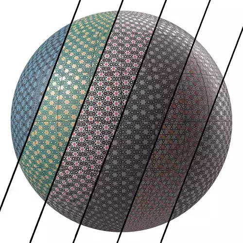 Islamic Tiles 1- Pbr 4k Seamless