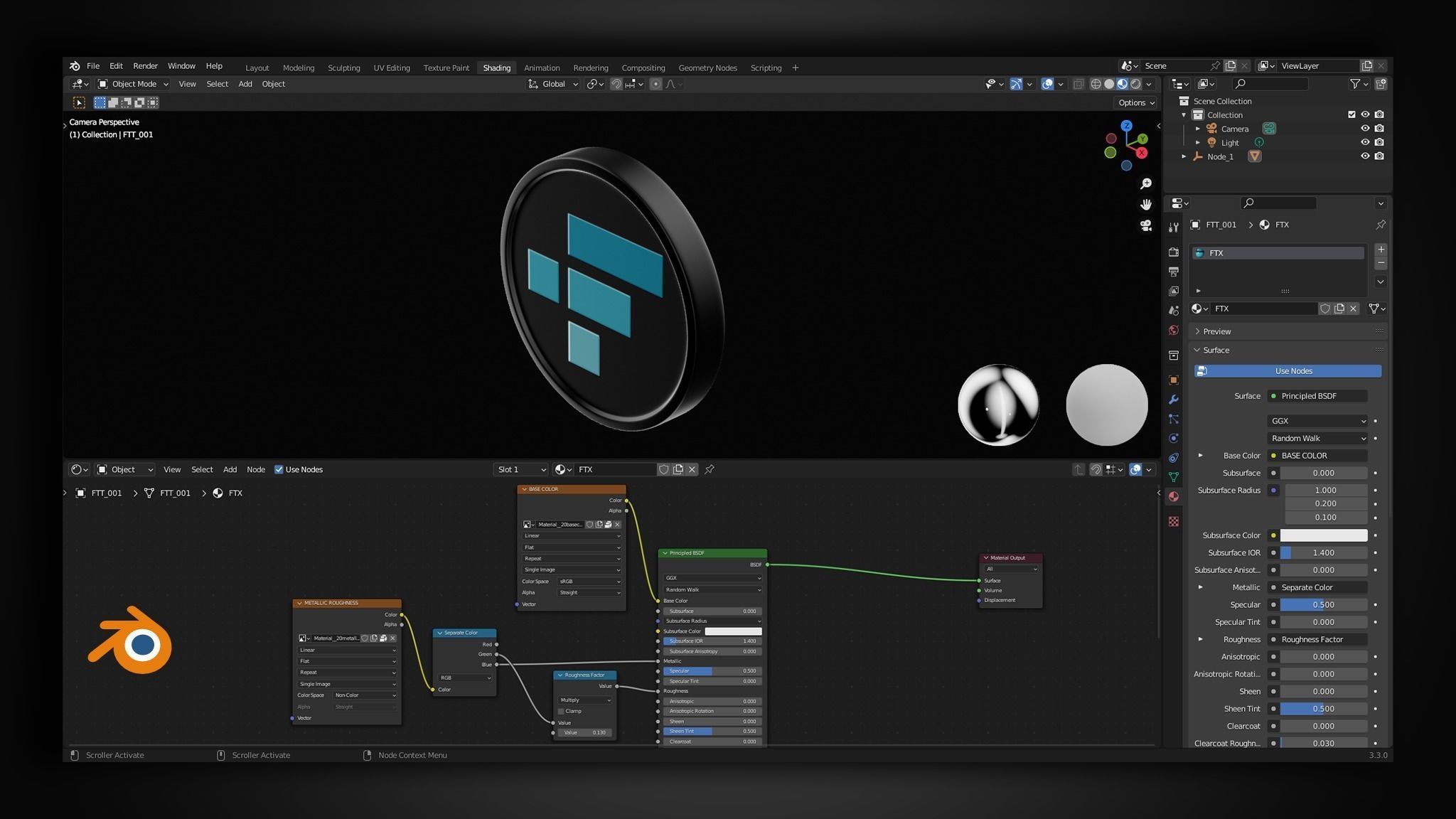 FTT Token 3D model_11