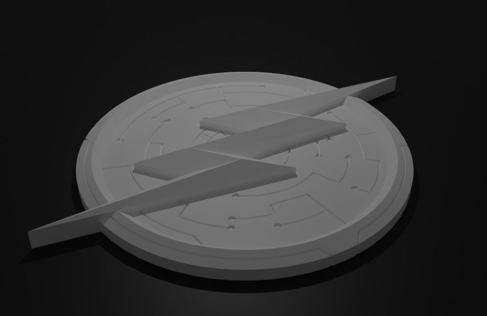 The Flash  Emblem Season 8 3D print model_1