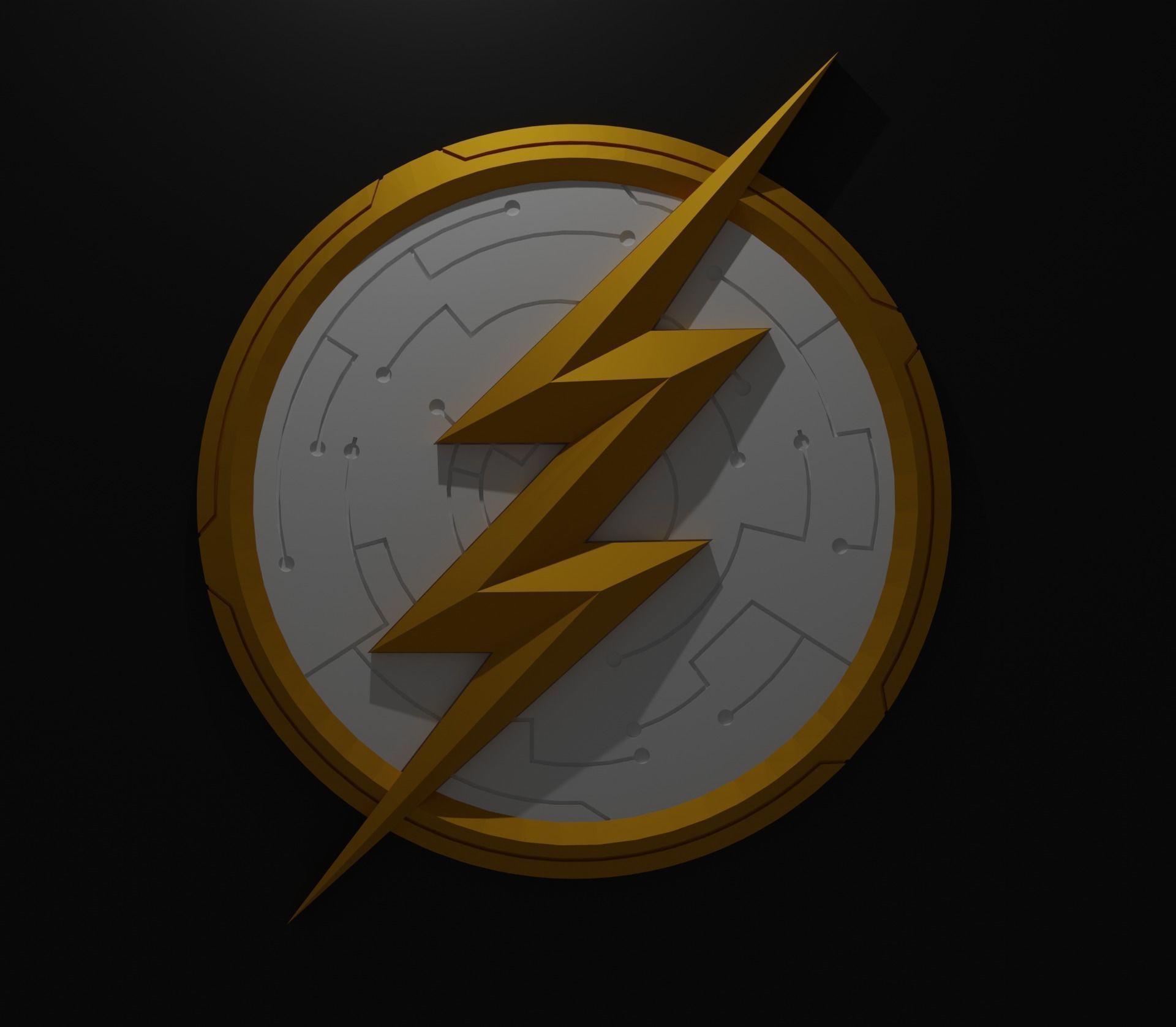 The Flash  Emblem Season 8 3D print model_7