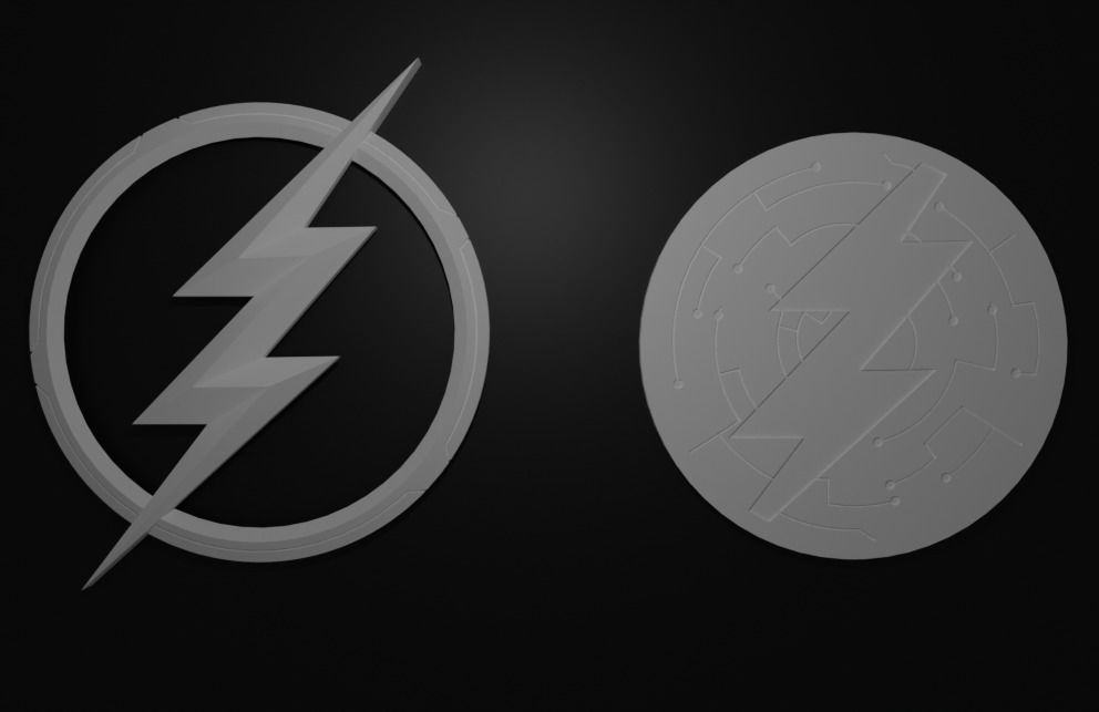 The Flash  Emblem Season 8 3D print model_6