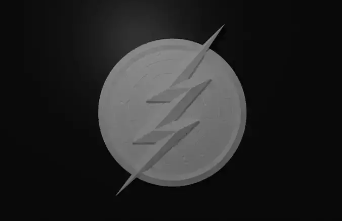 The Flash  Emblem Season 8 3D print model