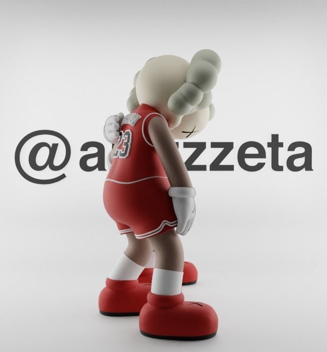Kaws Chicago Bulls Along The Way for Print 3D print model_28