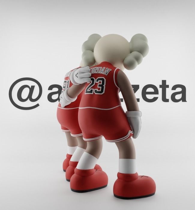 Kaws Chicago Bulls Along The Way for Print 3D print model_25