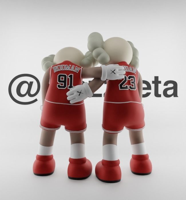 Kaws Chicago Bulls Along The Way for Print 3D print model_19