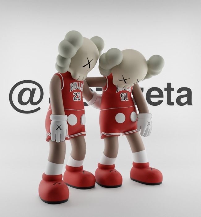 Kaws Chicago Bulls Along The Way for Print 3D print model_34