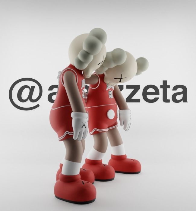 Kaws Chicago Bulls Along The Way for Print 3D print model_31