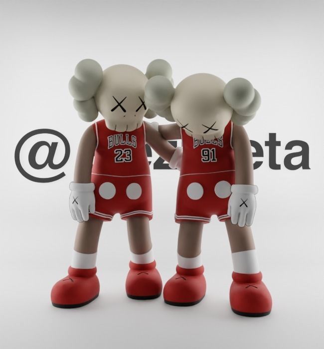 Kaws Chicago Bulls Along The Way for Print 3D print model_2