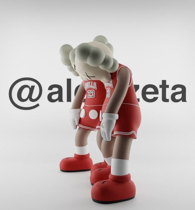 Kaws Chicago Bulls Along The Way for Print 3D print model_8
