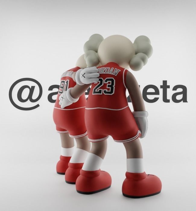 Kaws Chicago Bulls Along The Way for Print 3D print model_24