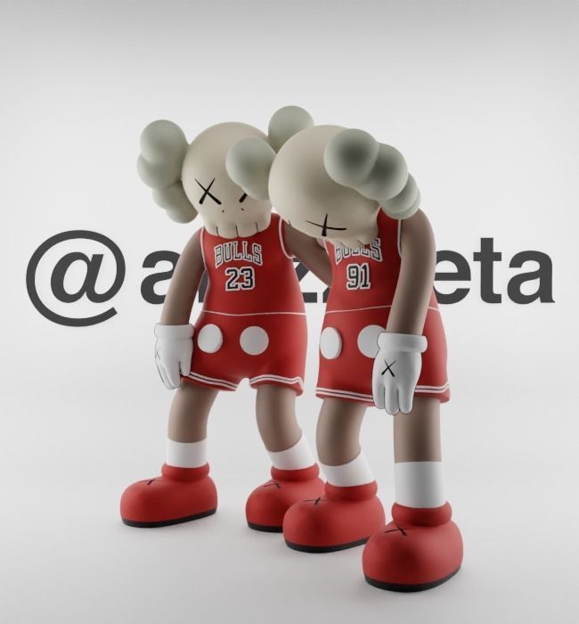 Kaws Chicago Bulls Along The Way for Print 3D print model_5