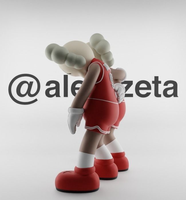 Kaws Chicago Bulls Along The Way for Print 3D print model_11