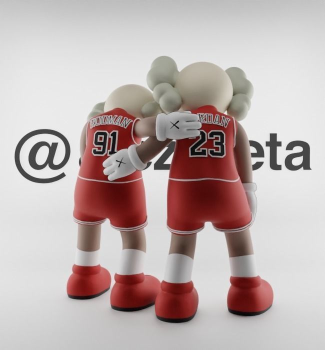 Kaws Chicago Bulls Along The Way for Print 3D print model_21