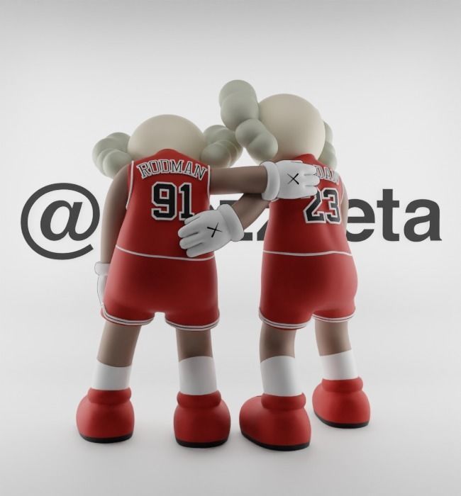 Kaws Chicago Bulls Along The Way for Print 3D print model_18