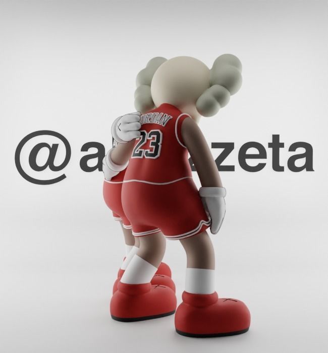 Kaws Chicago Bulls Along The Way for Print 3D print model_26