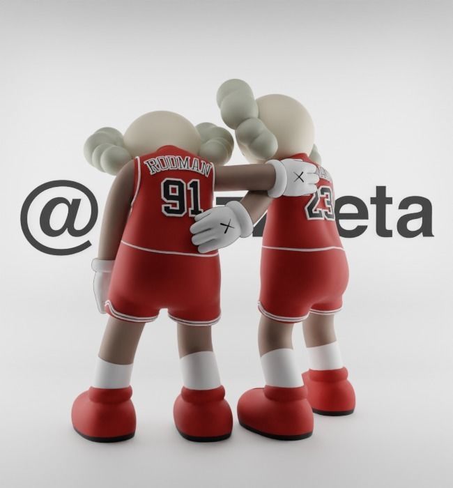 Kaws Chicago Bulls Along The Way for Print 3D print model_17