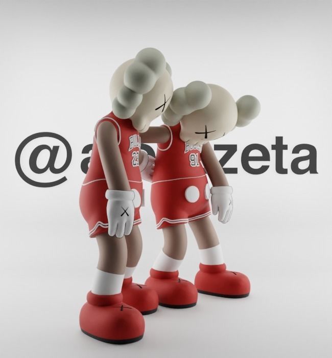 Kaws Chicago Bulls Along The Way for Print 3D print model_32