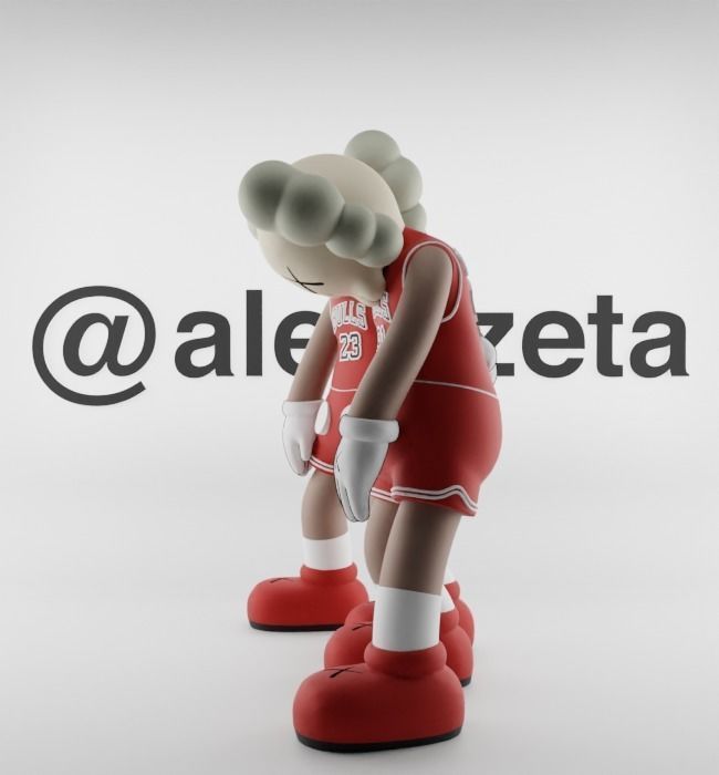 Kaws Chicago Bulls Along The Way for Print 3D print model_9