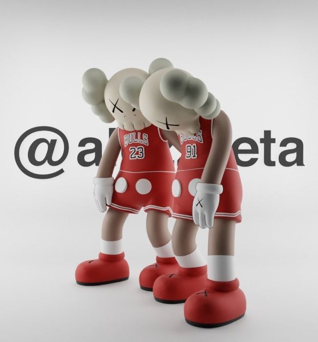 Kaws Chicago Bulls Along The Way for Print 3D print model_6