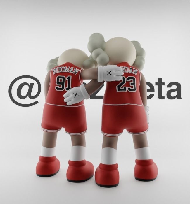 Kaws Chicago Bulls Along The Way for Print 3D print model_20