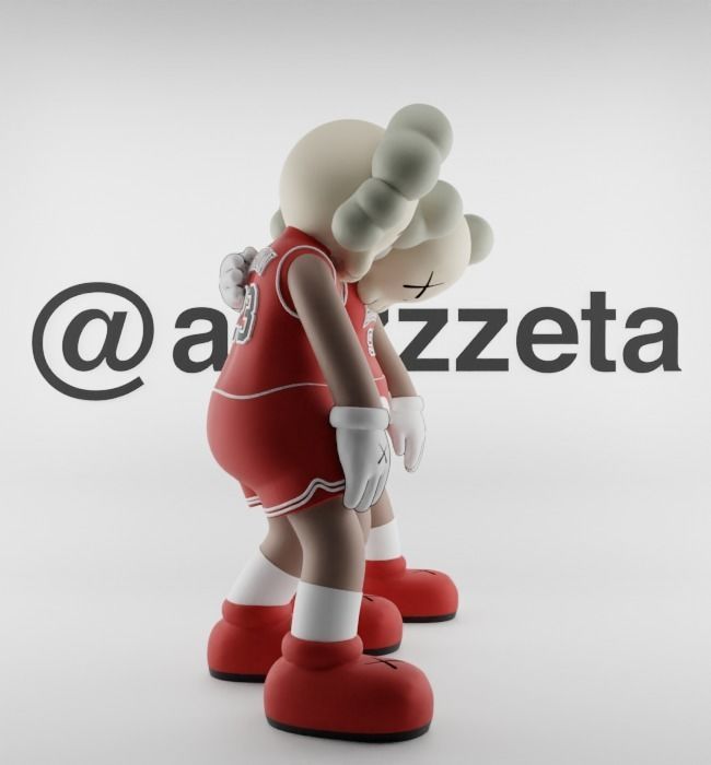 Kaws Chicago Bulls Along The Way for Print 3D print model_29