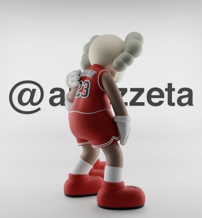Kaws Chicago Bulls Along The Way for Print 3D print model_27