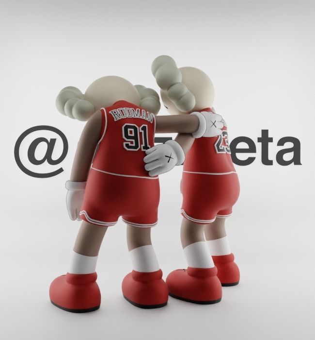 Kaws Chicago Bulls Along The Way for Print 3D print model_16