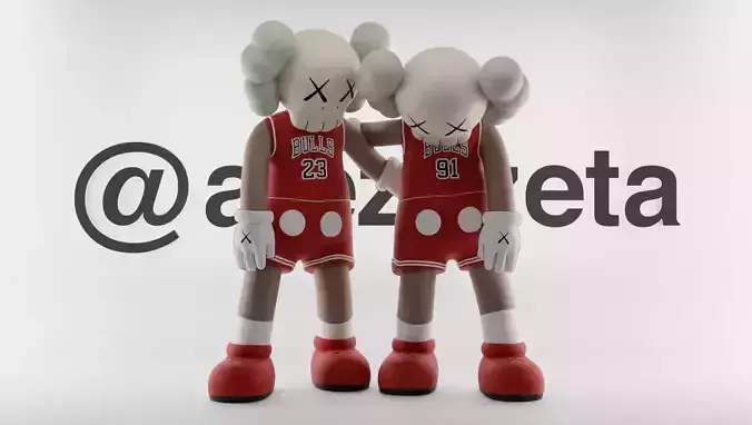 Kaws Chicago Bulls Along The Way for Print 3D print model