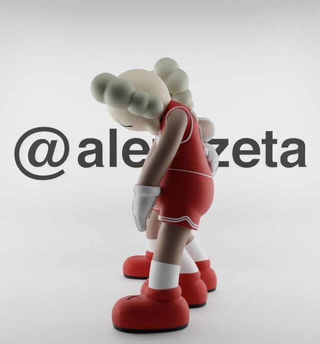 Kaws Chicago Bulls Along The Way for Print 3D print model_10