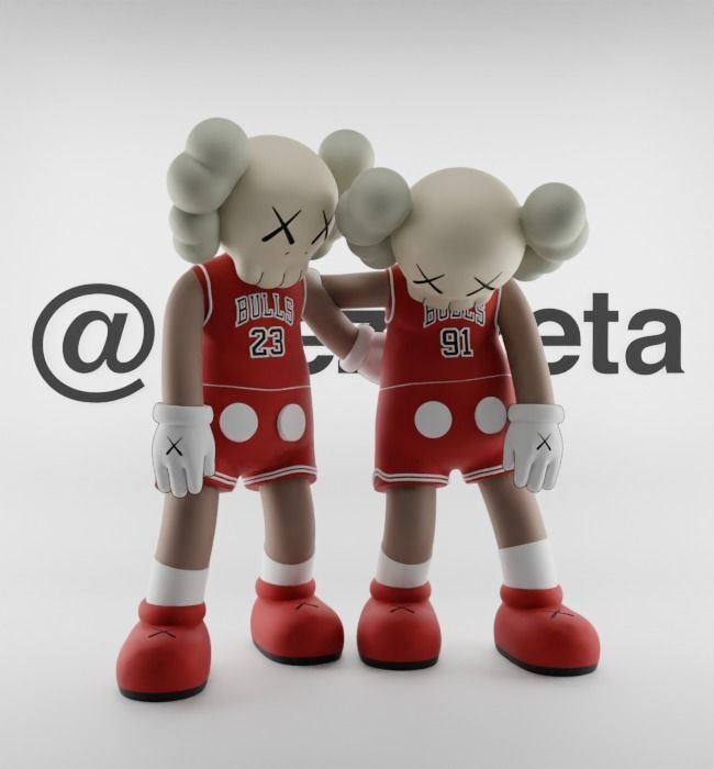 Kaws Chicago Bulls Along The Way for Print 3D print model_36