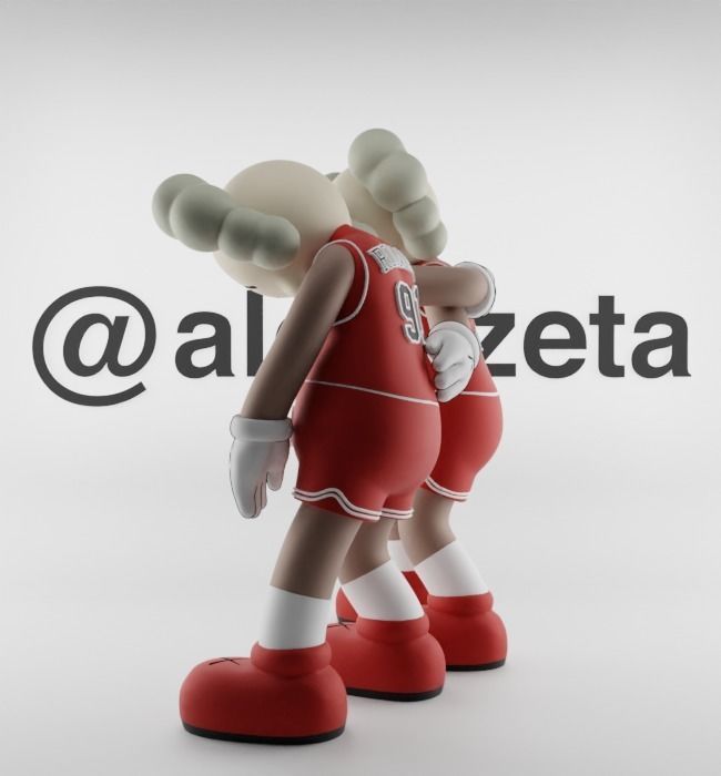 Kaws Chicago Bulls Along The Way for Print 3D print model_12