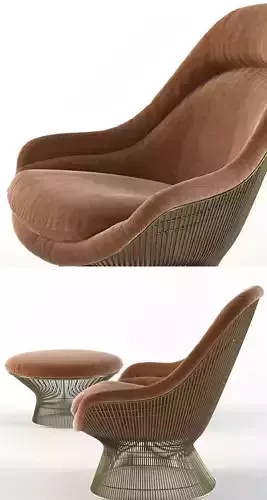 chair knoll lounge and ottoman