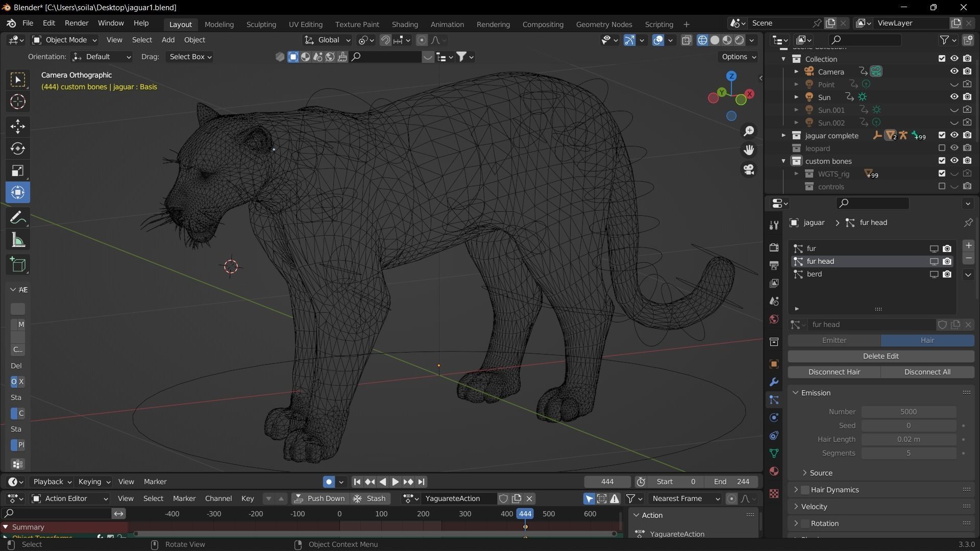 Black panther Jaguar Photorealistic Rigged 3d Blender 4K model 3D model_20