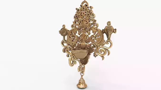 oil lamp shanku chakra balaji 