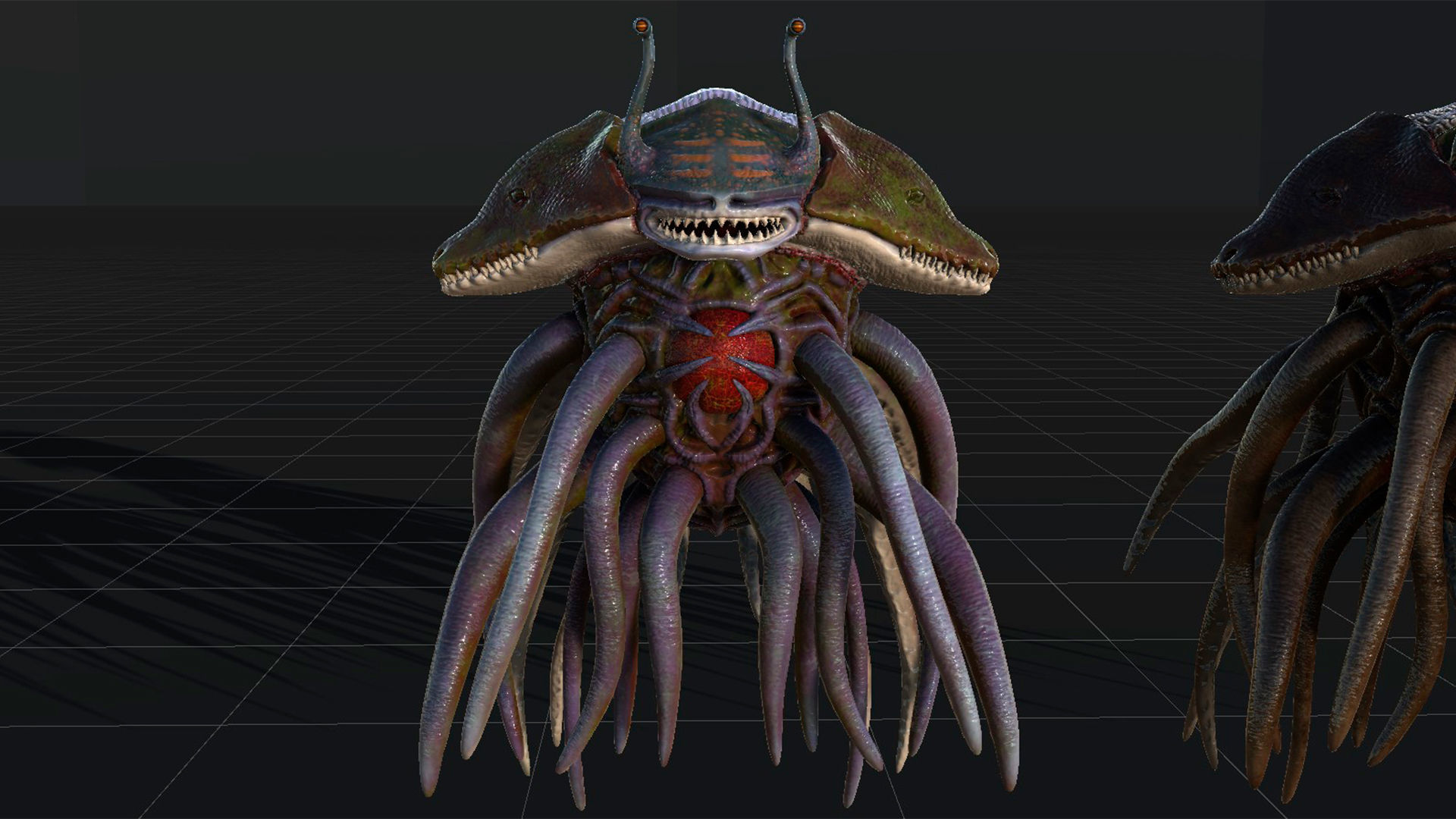 Sea Monster Low-Poly game-ready animated 3D model Low-poly 3D model_28