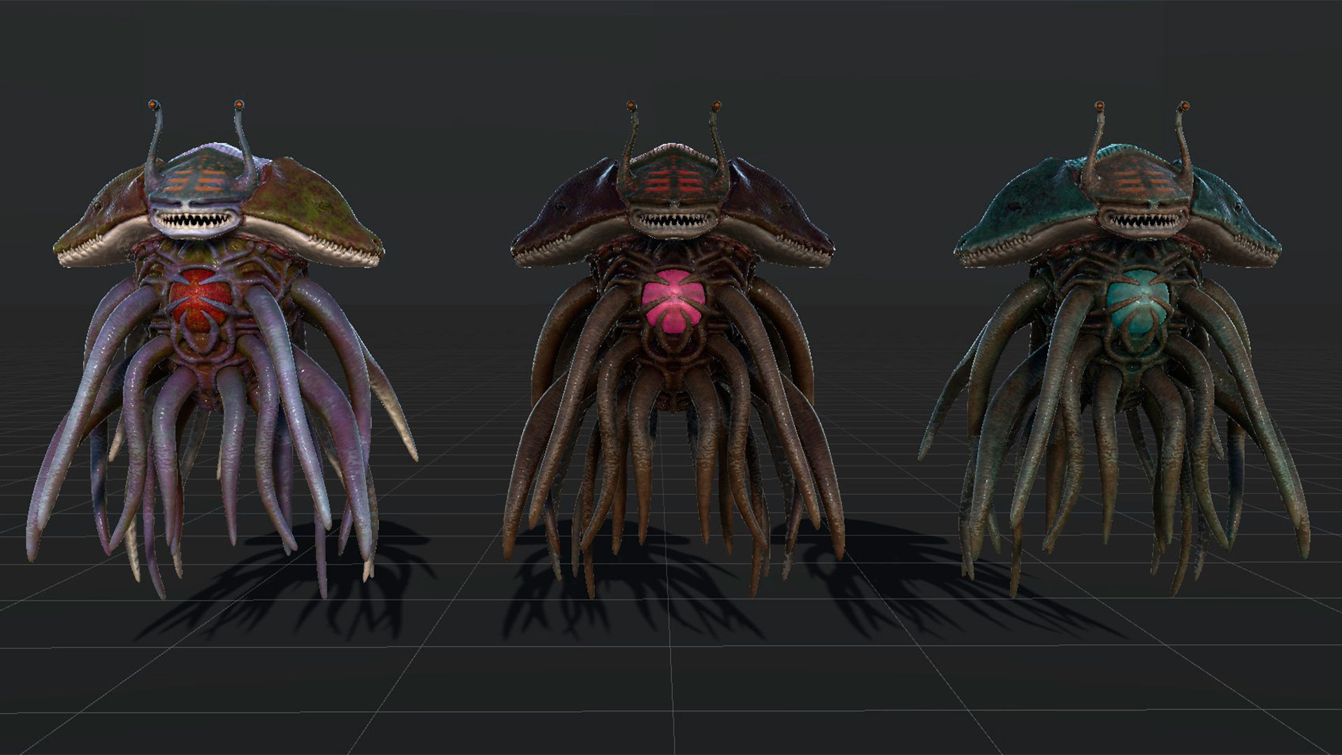 Sea Monster Low-Poly game-ready animated 3D model Low-poly 3D model_24