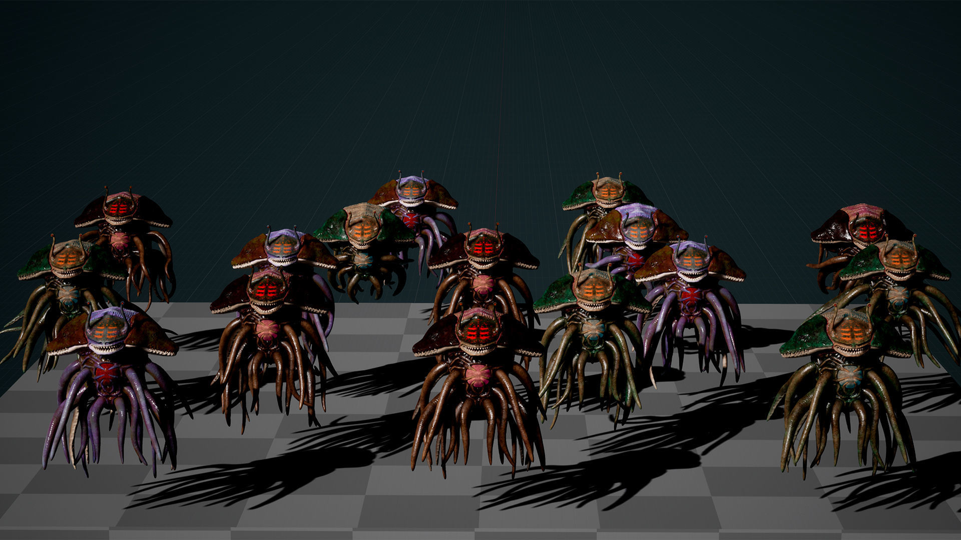 Sea Monster Low-Poly game-ready animated 3D model Low-poly 3D model_5