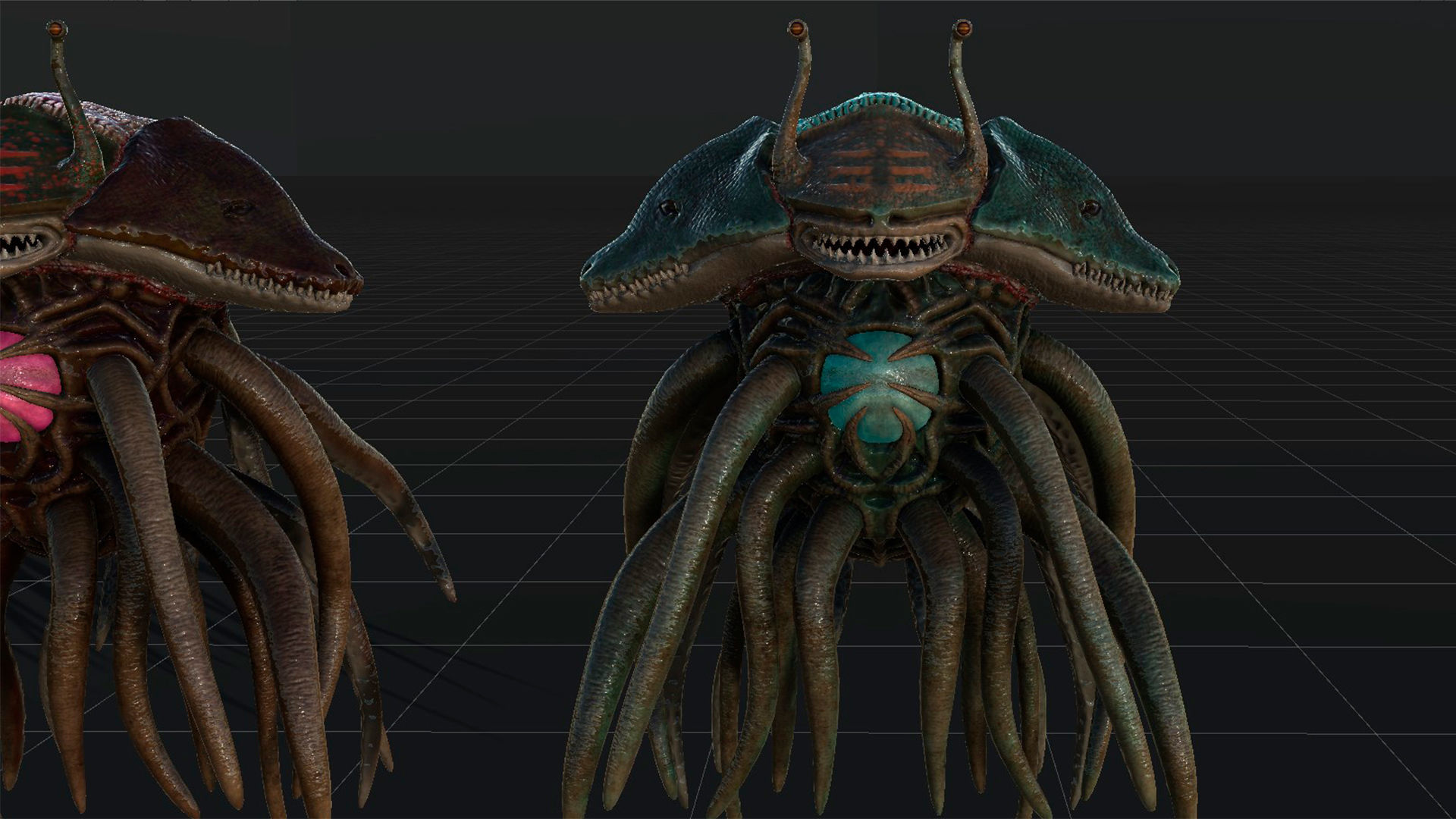 Sea Monster Low-Poly game-ready animated 3D model Low-poly 3D model_30