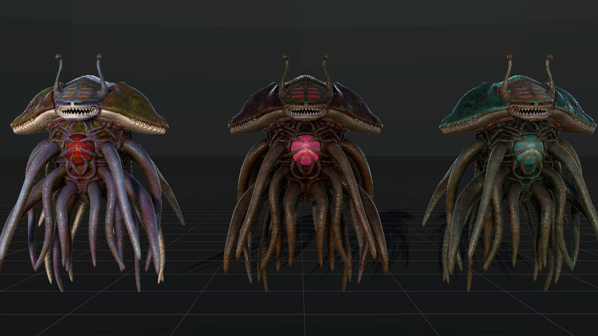 Sea Monster Low-Poly game-ready animated 3D model Low-poly 3D model_23